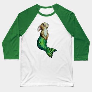 Brown Bunny Mermaid Baseball T-Shirt